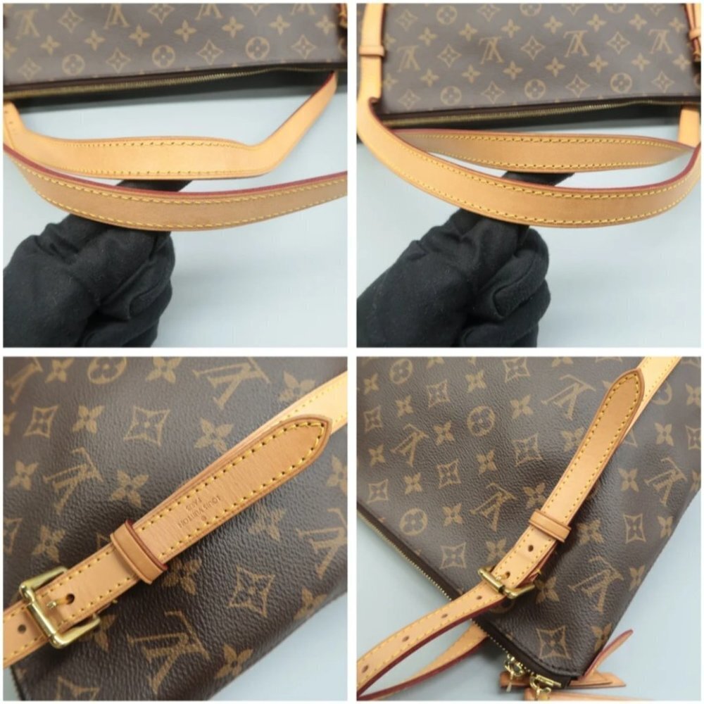 100% Authentic Louis Vuitton Brown Monogram Canvas Shoulder Bag - Picture 8 of 13